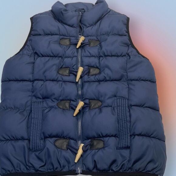 RUFF HEWN Women’s Medium Blue Puffy Vest - Picture 1 of 4